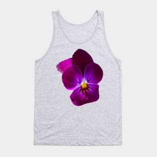 Purple Violet Flower Photo Tank Top